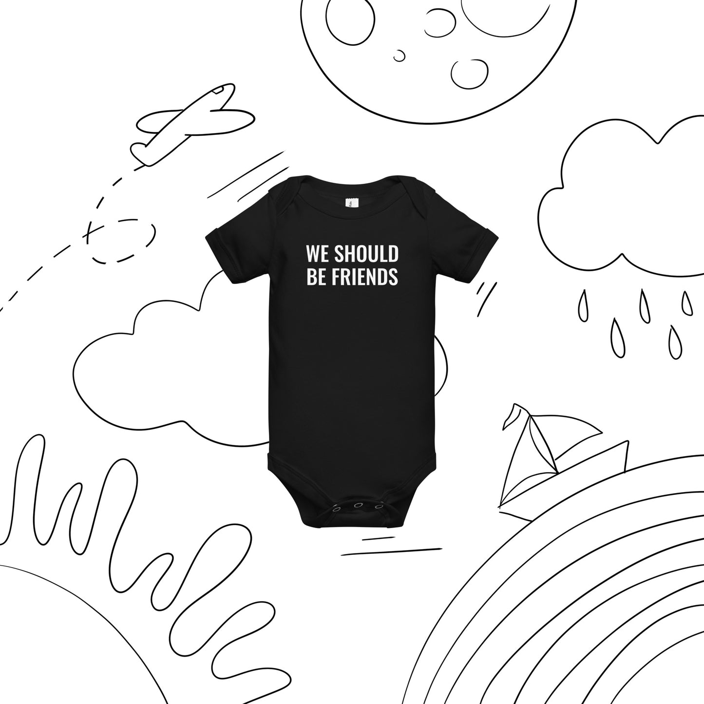 WE SHOULD BE FRIENDS - Unisex Onesie